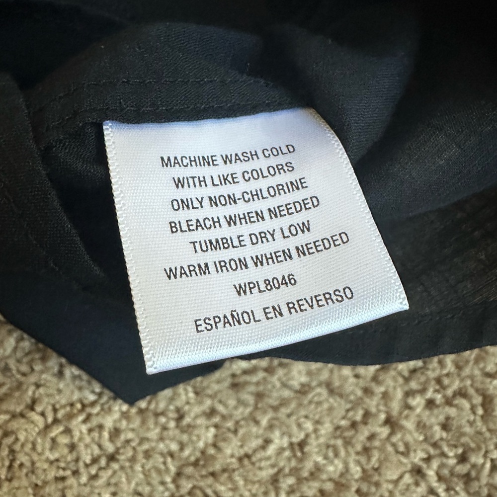 Alfani Men's Casual Button Down Shirt - Black - Picture 3 of 7